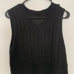 Black Sweater Vest